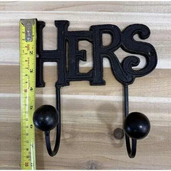 HERS Cast Iron Wall Clothes Hook - Picture 10 of 10